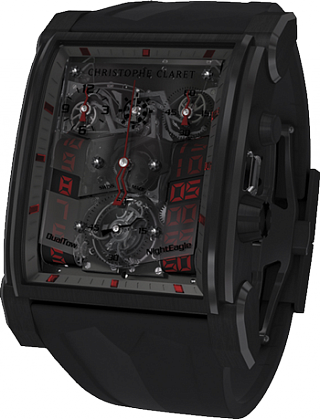 Christophe Claret DUALTOW NIGHTEAGLE Titan Black PVD - Red MTR.CC20A.051 NIGHTEAGLE