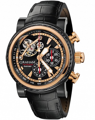 Graham Tourbillograph Mens Wristwatch Silverstone Woodcote 2TWAO.B01A Graham Tourbillograph Mens Wristwatch Silverstone Woodcote 2TWAO.B01A