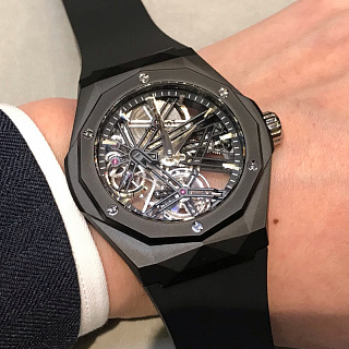 Tourbillon Power Reserve 5 days Orlinski Black Magic 45 mm 01