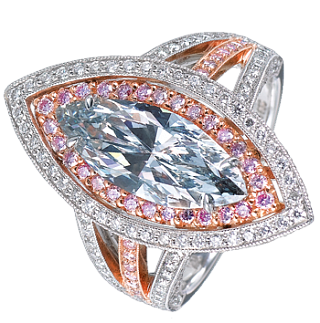 Jacob & Co. Jewelry Rare Diamonds The Blue Marquise Ring 90814835
