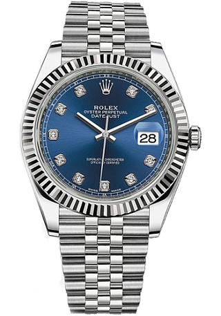 Rolex Datejust 36,39,41 mm 41mm Steel and White Gold 126334-0016