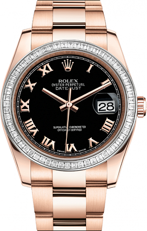 Rolex Datejust 36,39,41 mm Oyster 36 mm Everose gold diamonds 116285bbr-0015