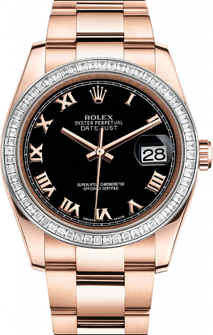 Rolex Архив Rolex Oyster 36 mm Everose gold diamonds 116285bbr-0015 Rolex Архив Rolex Oyster 36 mm Everose gold diamonds 116285bbr-0015