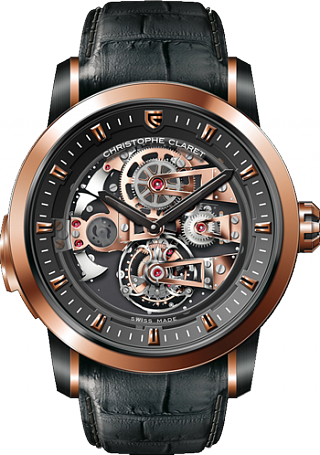 Christophe Claret SOPRANO SOPRANO Rose Gold - Black MTR.TRD98.010-018