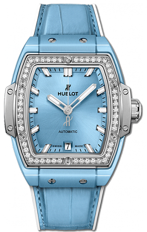 Hublot Spirit of Big Bang Light Blue Ceramic Titanium Diamonds 39 mm 665.EN.891L.LR.1204 Hublot Spirit of Big Bang Light Blue Ceramic Titanium Diamonds 39 mm 665.EN.891L.LR.1204