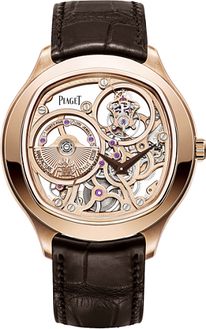 Piaget Black Tie Emperador Cushion Ulta-Thin Tourbillon G0A40042