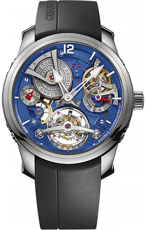 Greubel Forsey Double Tourbillon 30° Double Tourbillon Technique 30° Blue Double Tourbillon Technique 30° Blue