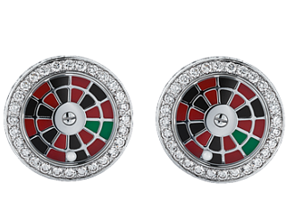 Jacob & Co. Jewelry Men's Cufflinks Diamond Roulette Cufflinks 91121653