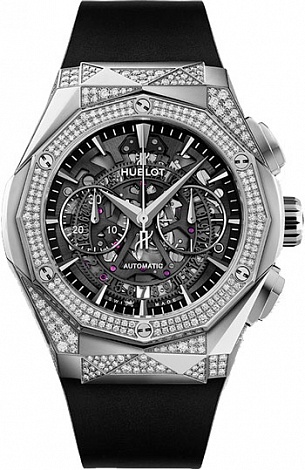 Hublot Архив Hublot Aerofusion Chronograph Orlinski Titanium Alternative Pave 525.NX.0170.RX.1804.ORL18