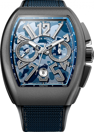 Franck Muller Vanguard Blue Camo V 45 CC DT CAMOU