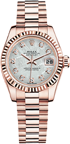 Rolex Архив Rolex Lady 26 mm Everose gold Meteorite 179175F-0002