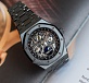 Perpetual Calendar Openworked black ceramic 05
