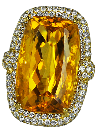 Jacob & Co. Jewelry High Jewelry Citrine Diamond Ring 91327318 Jacob & Co. Jewelry High Jewelry Citrine Diamond Ring 91327318