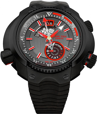 Franc Vila Complication Intrepido SuperLigero Diver DLC black Titanium FVi62 DLC black Red