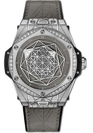 Hublot Big Bang One Click 39 MM Sang Bleu Steel Grey Diamonds 39 мм 465.SS.7047.VR.1204.MXM20