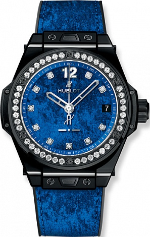 Hublot Big Bang One Click 39 MM Italia Independent Blue Velvet 465.CS.277L.NR.1204.ITI17 Hublot Big Bang One Click 39 MM Italia Independent Blue Velvet 465.CS.277L.NR.1204.ITI17