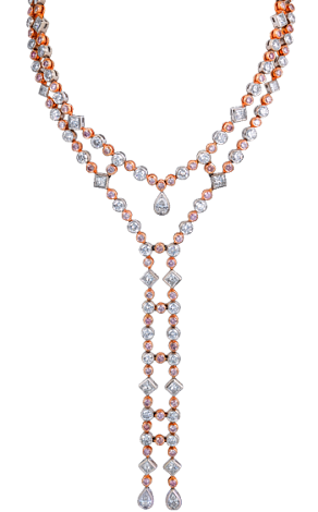 Jacob & Co. Jewelry High Jewelry Double Strand Drop Necklace 90504259