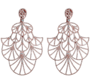 Jacob & Co. Jewelry Fine Jewelry Abanico Full Pave Fan Earrings 91328443