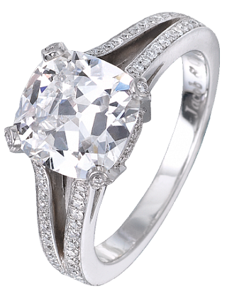 Jacob & Co. Jewelry Bridal Cushion-Cut Diamond Solitaire 90500939