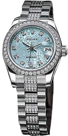 Rolex Архив Rolex Lady 26 mm Platinum 179136 Blue Jubilee D