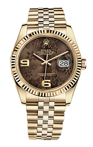 Rolex Datejust 36,39,41 mm Oyster 36 mm yellow gold 116238-0081