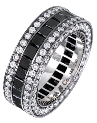 Jacob & Co. Jewelry Men's Rings Princess-cut and pave wedding band Rings 90815318