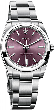 Rolex Datejust 26,29,31,34 mm 34 mm Steel 114200 purple