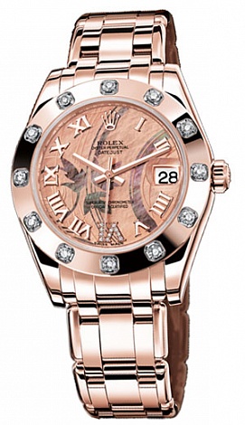 Rolex Datejust Special Edition Special Edition 34 mm Everose Gold 81315 Black MOP