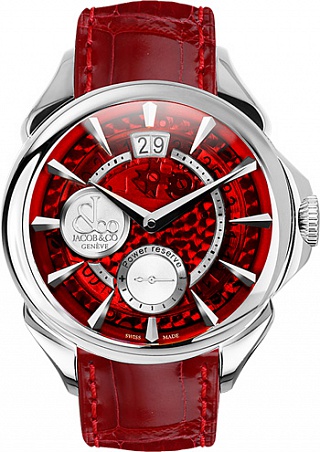 Jacob & Co. Watches Gents Collection PALATIAL CLASSIC BIG DATE MINERAL CRYSTAL DIAL PC400.10.NS.MR.A