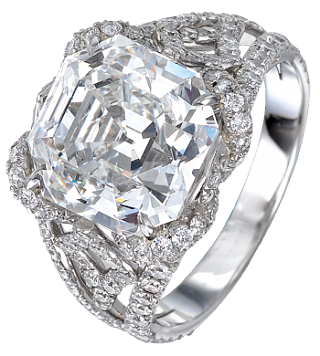 Jacob & Co. Jewelry Bridal Emerald-Cut Diamond Solitaire 90713288