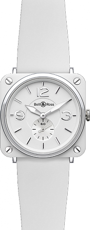 Bell & Ross Aviation BR-S Ceramic BR-S White Ceramic Rubber