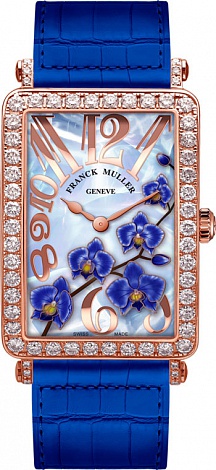 Franck Muller Long Island Flower 952 QZ ORC D RG blue