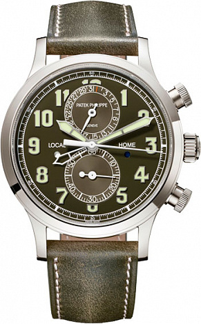 Patek Philippe Calatrava Pilot Travel Time Chronograph 5924G-010