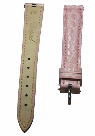 Chopard Ремень для часов Chopard Розовый Алигатор 14х12 Ladies Classics