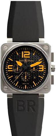 Bell & Ross Aviation BR Instrument BR 01-94 46mm Chronograph BR 01-94 TitaniumOrange Rubber Bell & Ross Aviation BR Instrument BR 01-94 46mm Chronograph BR 01-94 TitaniumOrange Rubber