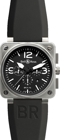 Bell & Ross Aviation BR Instrument BR 01-94 46mm Chronograph BR 01-94 BlackDial Croco Bell & Ross Aviation BR Instrument BR 01-94 46mm Chronograph BR 01-94 BlackDial Croco