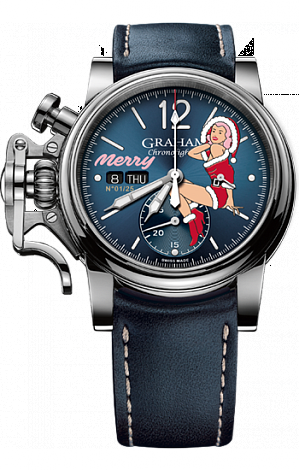 Graham Chronofighter 1695 Vintage NOSE ART LTD Merry 2CVAS.U06A