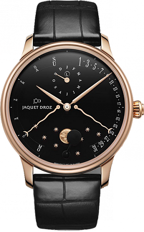 Jaquet Droz Complication Chaux-de-Fonds Perpetual Calendar Eclipse black enamel J030533200