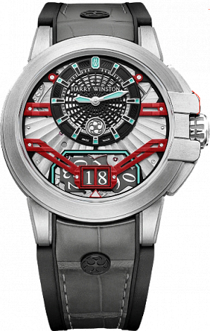 Harry Winston Ocean Collection 42.2 mm Zalium Variation Gray/Black OCEABD42ZZ005