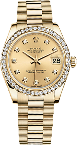 Rolex Datejust 26,29,31,34 mm Lady 31mm Yellow Gold 278288rbr-0005 Rolex Datejust 26,29,31,34 mm Lady 31mm Yellow Gold 278288rbr-0005