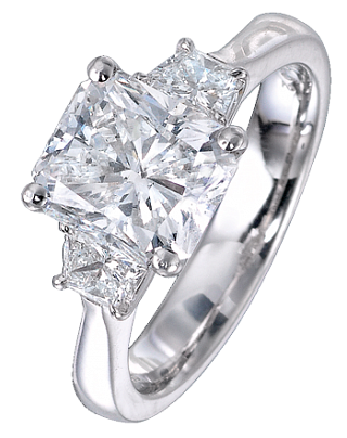 Jacob & Co. Jewelry Bridal Rectangular Cut Diamond Solitaire ENGPC301DQ