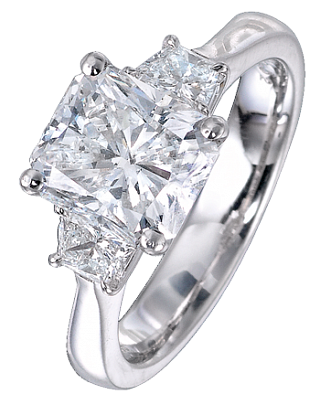 Jacob & Co. Jewelry Bridal Rectangular Cut Diamond Solitaire ENGPC301DQ Jacob & Co. Jewelry Bridal Rectangular Cut Diamond Solitaire ENGPC301DQ