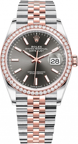 Rolex Datejust 36,39,41 mm 36 mm Steel and Everose Gold 126281RBR-0001