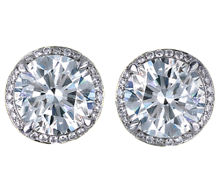 Jacob & Co. Jewelry Bridal Round Solitaire Earrings 90815557