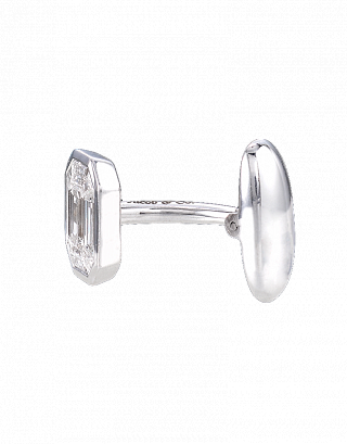 Emerald-cut Diamond Cufflinks 01