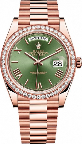 Rolex Day-Date 40 mm Everose Gold 228345RBR-0011 Rolex Day-Date 40 mm Everose Gold 228345RBR-0011