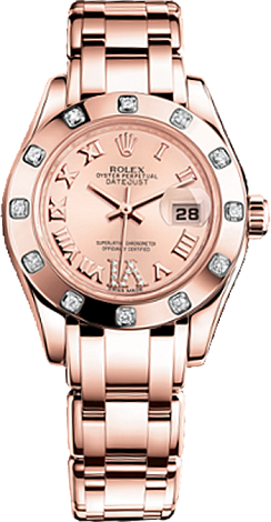Rolex Datejust Special Edition Lady Pearlmaster 29 mm Everose Gold 80315-0012