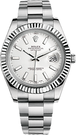 Rolex Архив Rolex 41 mm Steel and White Gold 116334-0006