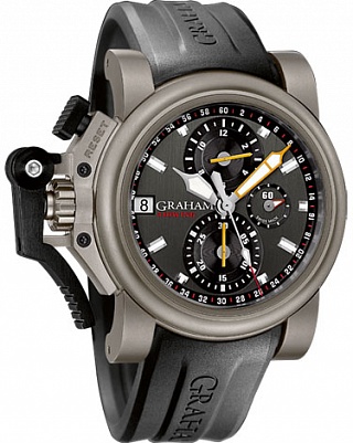 Graham Chronofighter Oversize Titanium Airwing Gun Metal 2OVKT.T01A Graham Chronofighter Oversize Titanium Airwing Gun Metal 2OVKT.T01A
