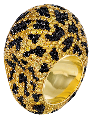 Jacob & Co. Jewelry Fine Jewelry Leopard Print Bombe' Ring 90815410